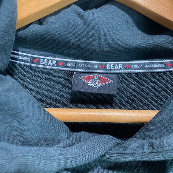 BEAR SURFBOARDS Black Graphic Hoodie Sweatshirt Men's Size M Streetstyle - Picture 3 of 8